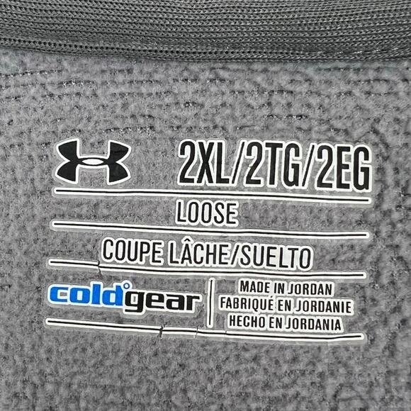 Under Armour Coldgear pullover Sweater/sweatshirt  men’s 2XL long sleeve V-neck - Picture 4 of 6